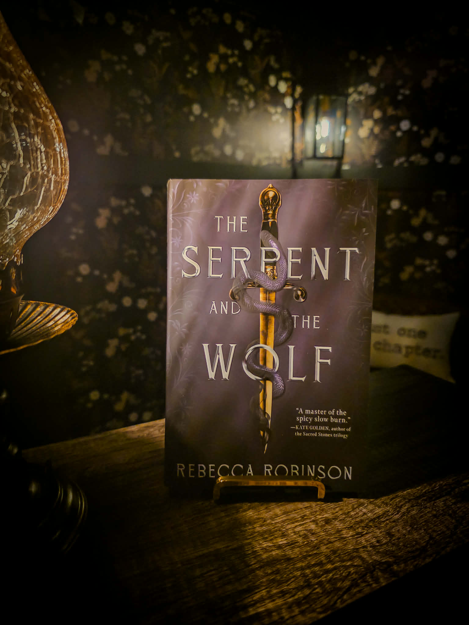 The Serpent and the Wolf by Rebecca Robinson — Romantasy novel on display at The Ledger & Lamp mobile bookstore in Florida
